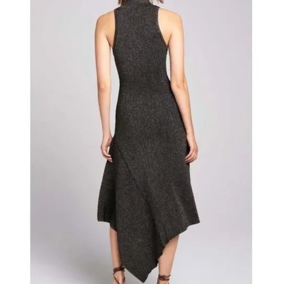 NWT A.L.C Parker Asymmetric Metallic Dress Size Small - Picture 2 of 2